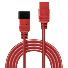 Lindy 3m C20 to C19 Mains Extension - Durable, Reliable 30125 Power Cable